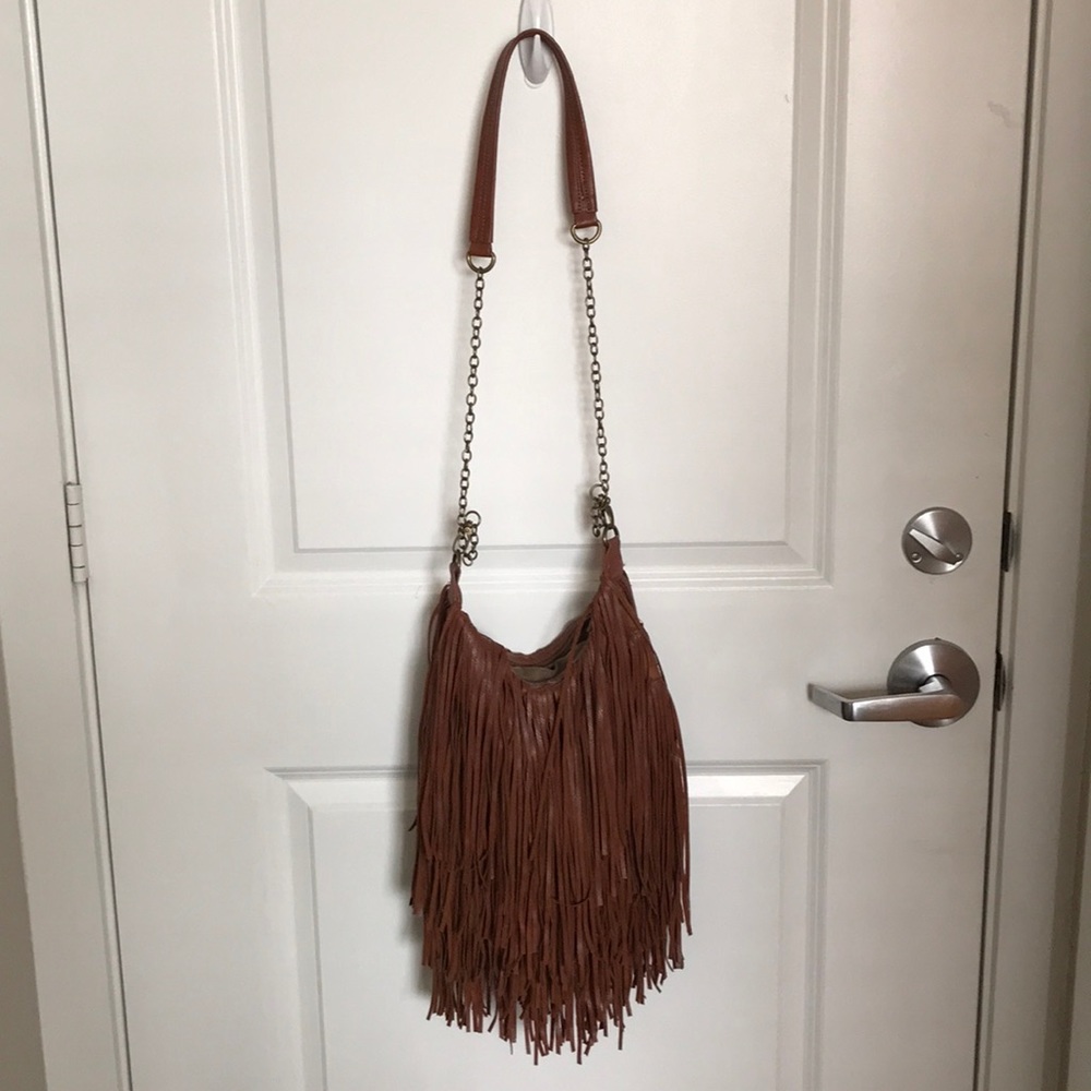 Steve Madden Leather Fringe Purse